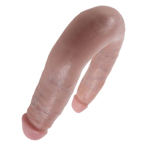 KING COCK - U-SHAPED SMALL DOUBLE TROUBLE FLESH 12.7 CM 3